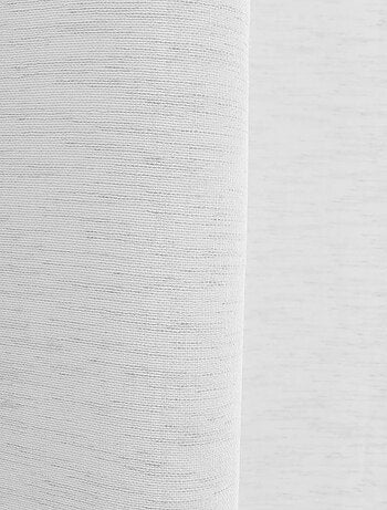 Voilage aspect lin grande largeur Oeko-tex.