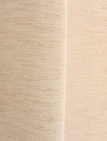 Voilage aspect lin grande largeur Oeko-tex.