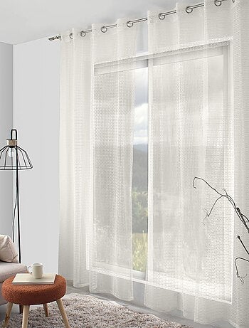 Voilage aspect maille CERAISTE