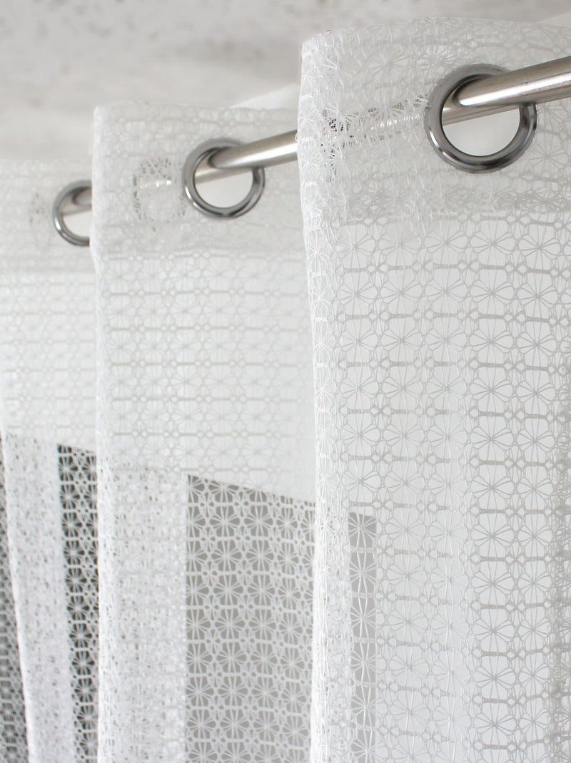 Voilage aspect maille CERAISTE Blanc - Kiabi