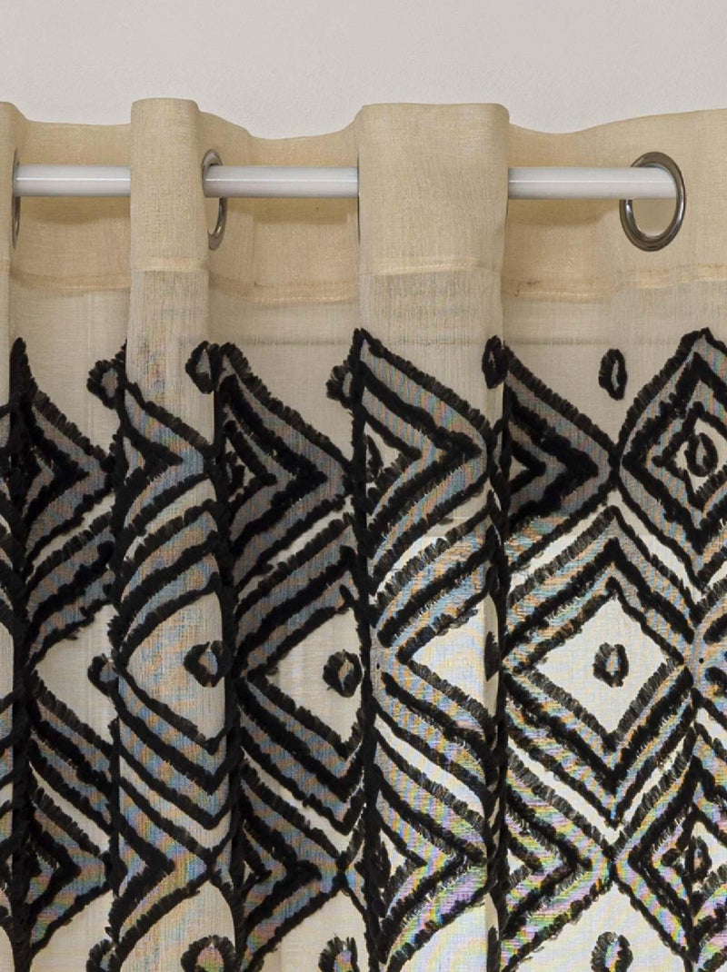 Voilage au style ethnique Beige - Kiabi