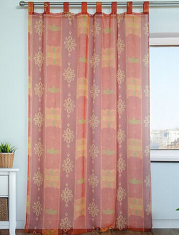 Voilage aux couleurs estivales