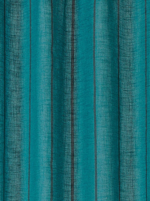 Voilage aux fines rayures noires - Kiabi