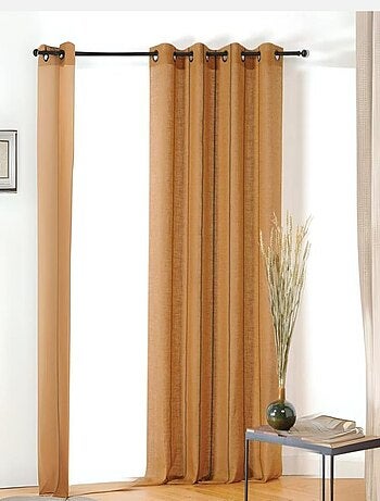 Voilage aux fines rayures noires