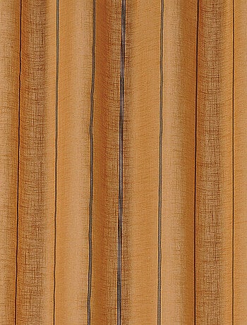 Voilage aux fines rayures noires