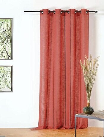 Voilage aux fines rayures noires