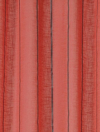 Voilage aux fines rayures noires