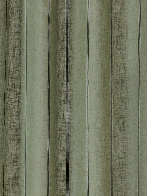 Voilage aux fines rayures noires - Kiabi