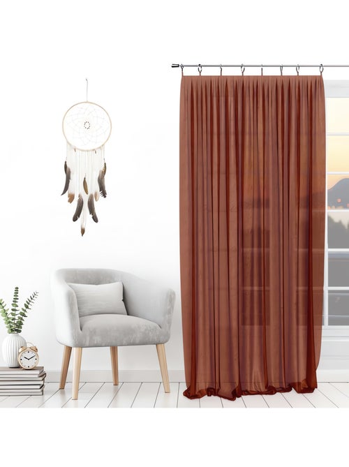 Voilage avec anneaux 135x250 cm SPIRIT, par Soleil d'ocre - Kiabi