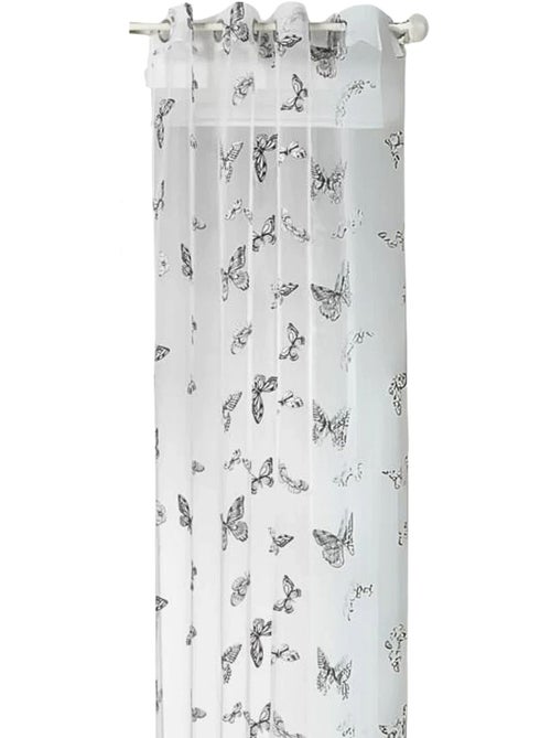 Voilage avec imprimé papillons nature - Kiabi