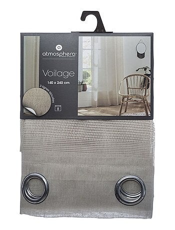 Voilage avec lignes ajourées SAB