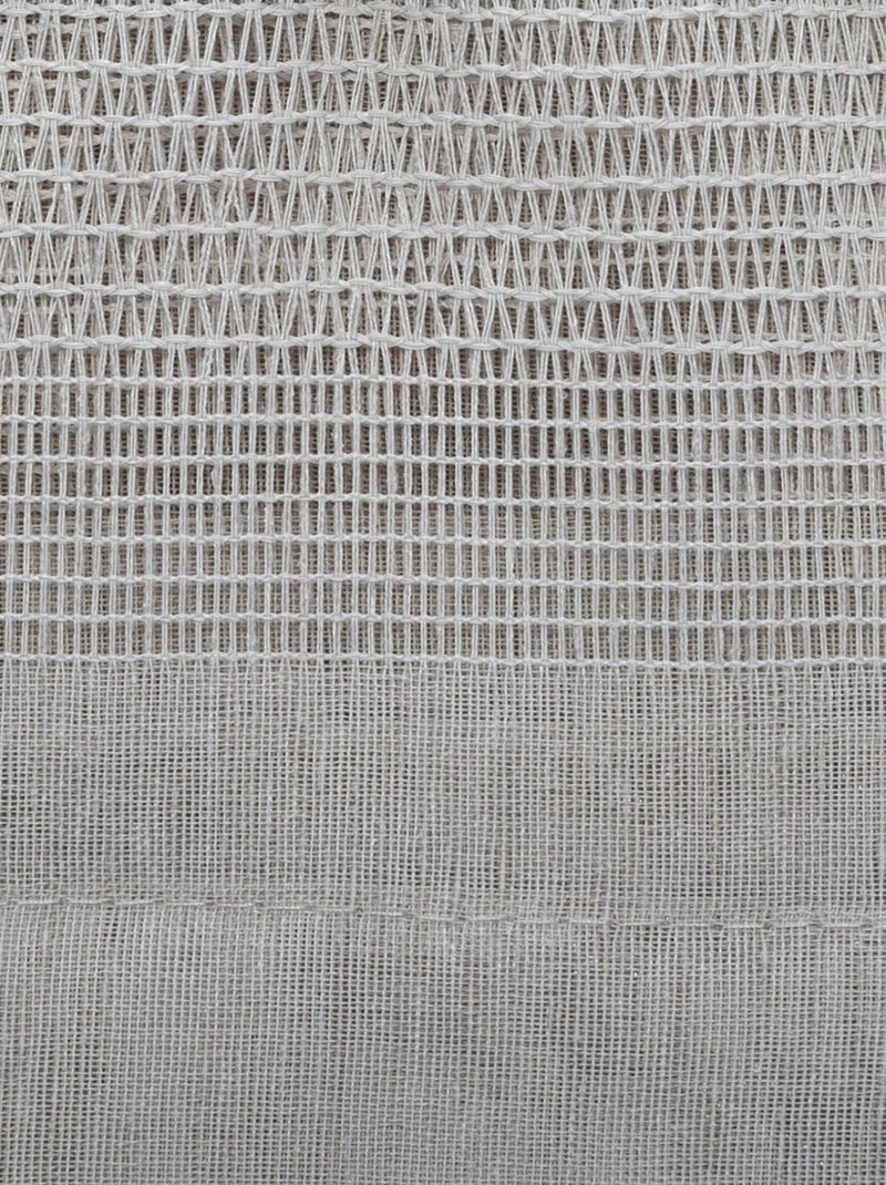 Voilage avec lignes ajourées SAB Beige - Kiabi