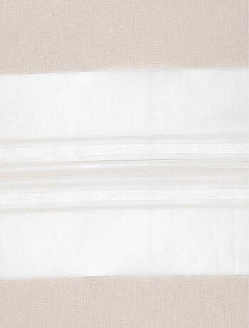 Voilage Blanc à Jeux de Rayures