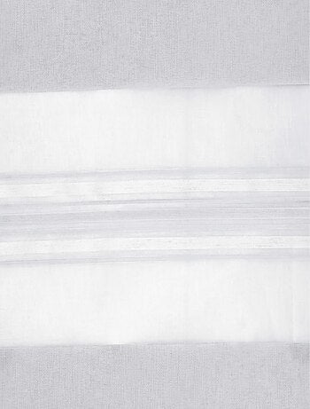 Voilage Blanc à Jeux de Rayures