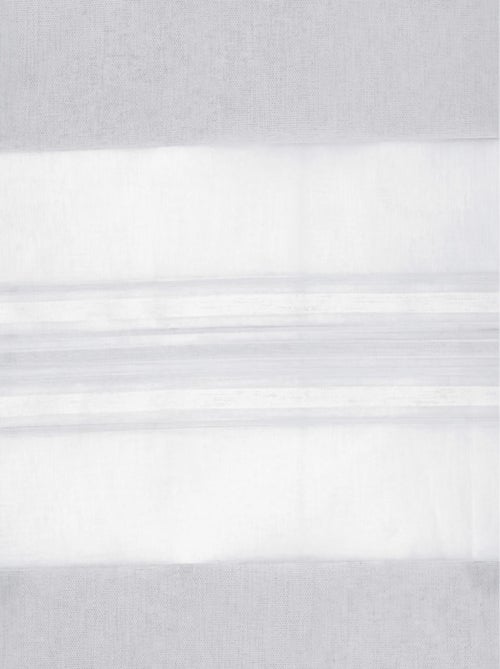 Voilage Blanc à Jeux de Rayures - Kiabi