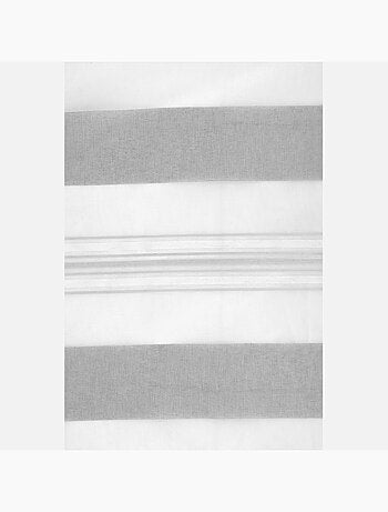 Voilage Blanc à Jeux de Rayures