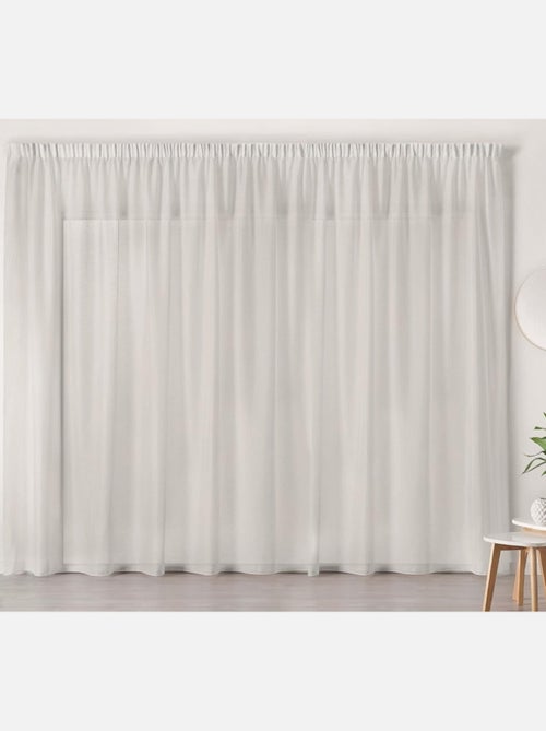 Voilage Blanc en Galon Fronceur - Kiabi