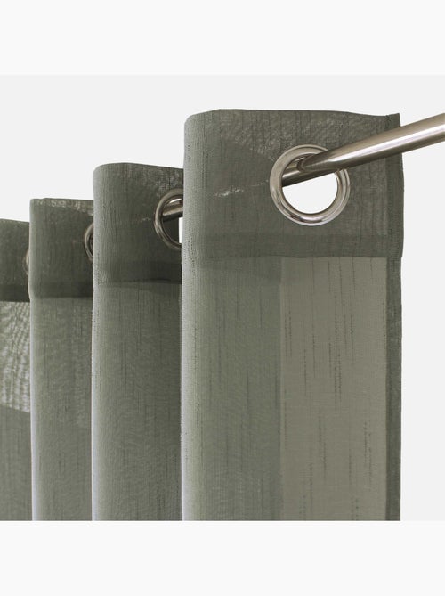 Voilage bohème à bandes ajourées - Kiabi