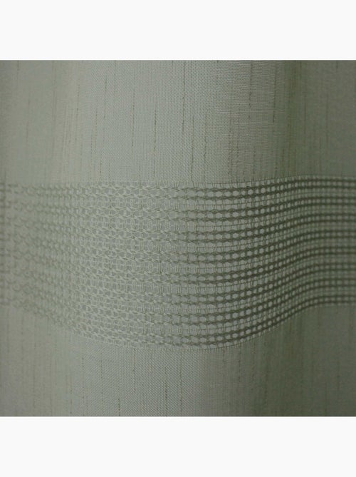 Voilage bohème à bandes ajourées - Kiabi