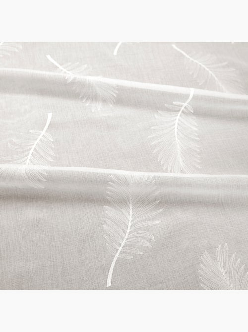 Voilage brodé à motifs feuilles - Kiabi