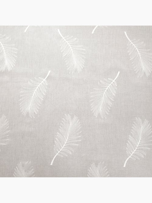 Voilage brodé à motifs feuilles - Kiabi