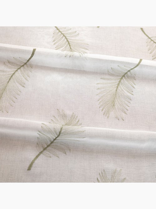 Voilage brodé à motifs feuilles - Kiabi