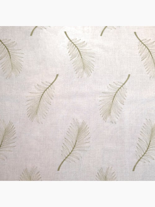 Voilage brodé à motifs feuilles - Kiabi