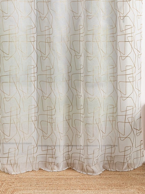 Voilage brodé au style graphique - Kiabi