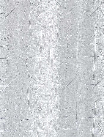Voilage brodé au style graphique