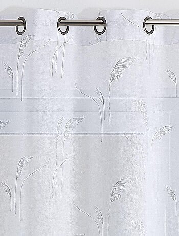 Voilage brodé de pampas