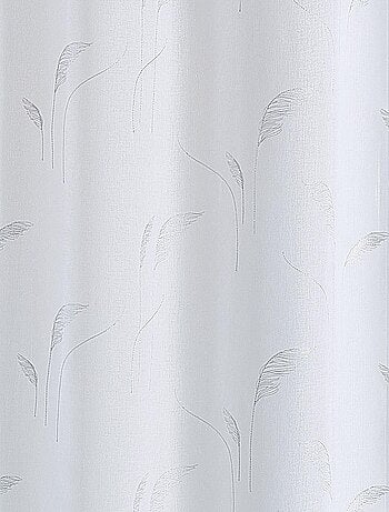 Voilage brodé de pampas