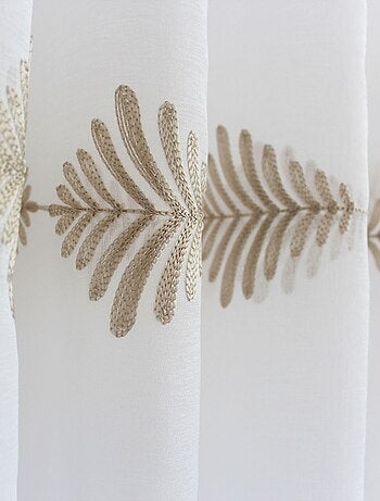 Voilage brodé horizontal EBENE