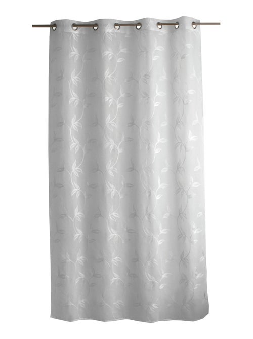 Voilage brodé motif nature - Kiabi