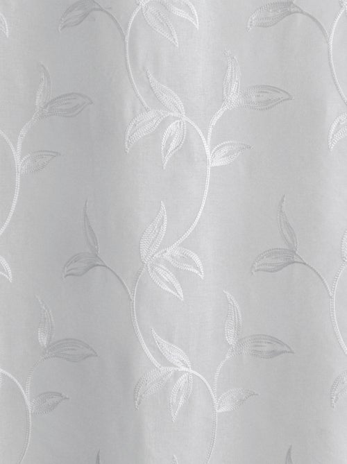 Voilage brodé motif nature - Kiabi