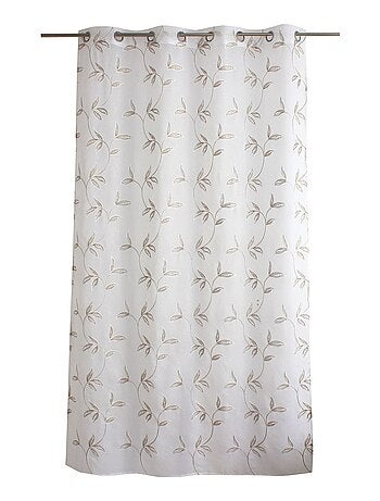 Voilage brodé NATURA