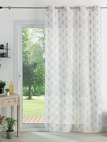 Voilage brodé style art déco