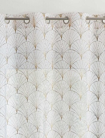 Voilage brodé style art déco