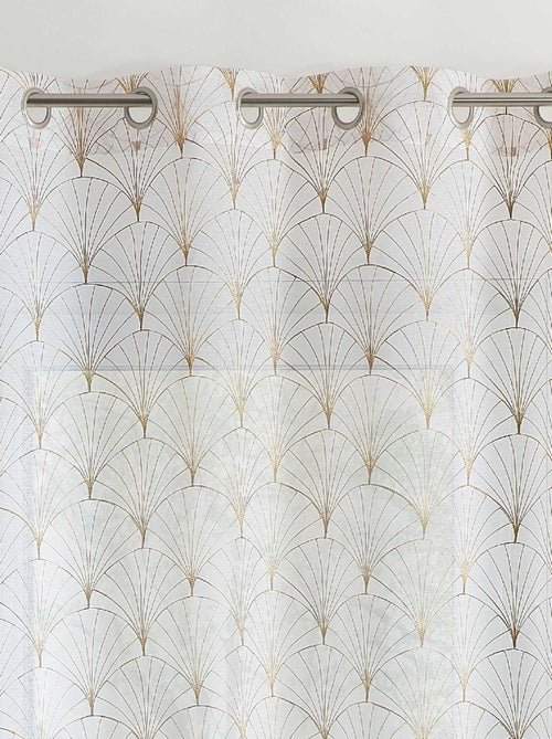 Voilage brodé style art déco - Kiabi