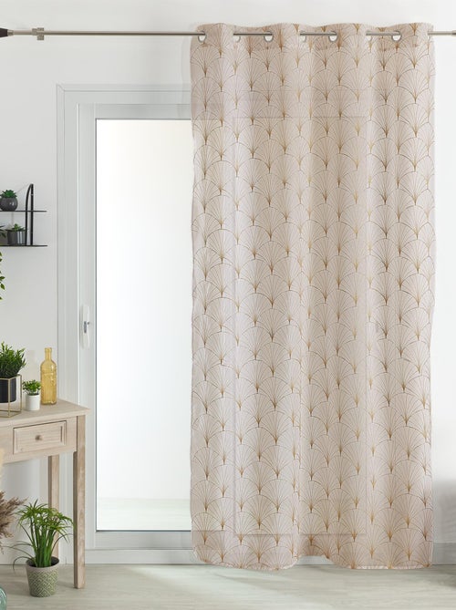 Voilage brodé style art déco - Kiabi