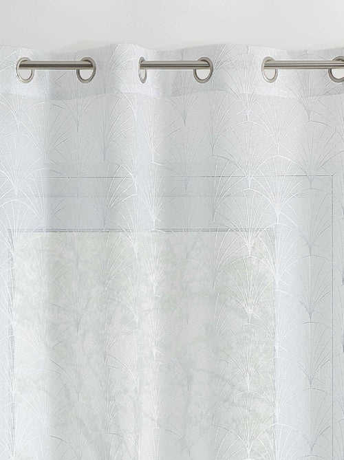 Voilage brodé style art déco - Kiabi