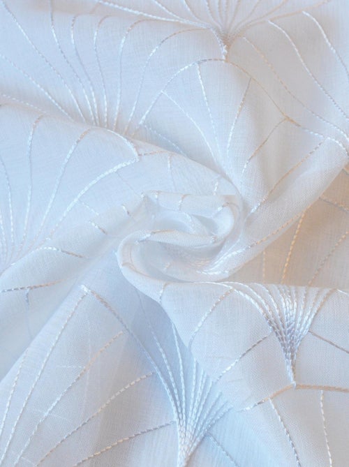 Voilage brodé style art déco - Kiabi