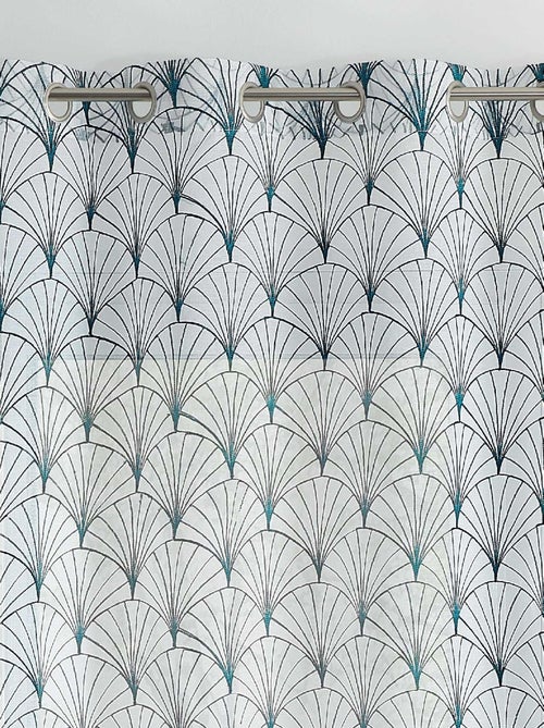 Voilage brodé style art déco - Kiabi