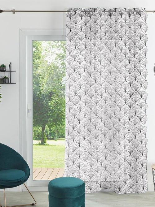 Voilage brodé style art déco - Kiabi