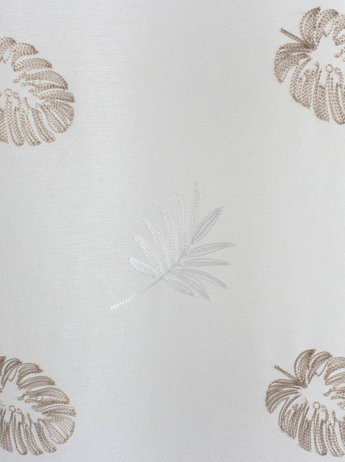 Voilage brodé sur étamine - Kiabi