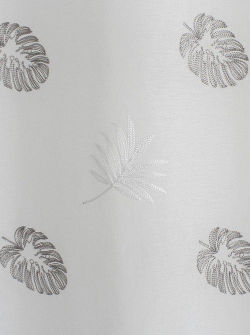 Voilage brodé sur étamine - Kiabi