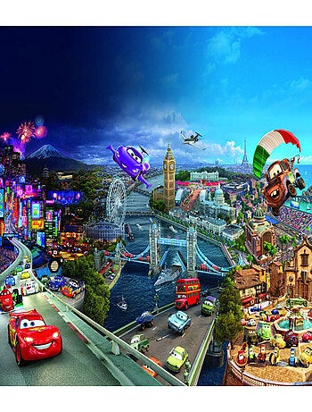 Voilage Cars 180X160 cm