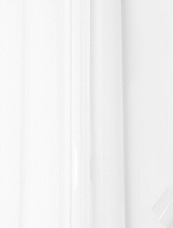 Voilage "Chic" en voile de lin et galon fronceur