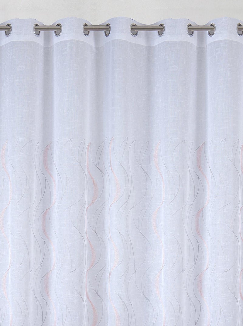 Voilage classique grande largeur Rose clair - Kiabi