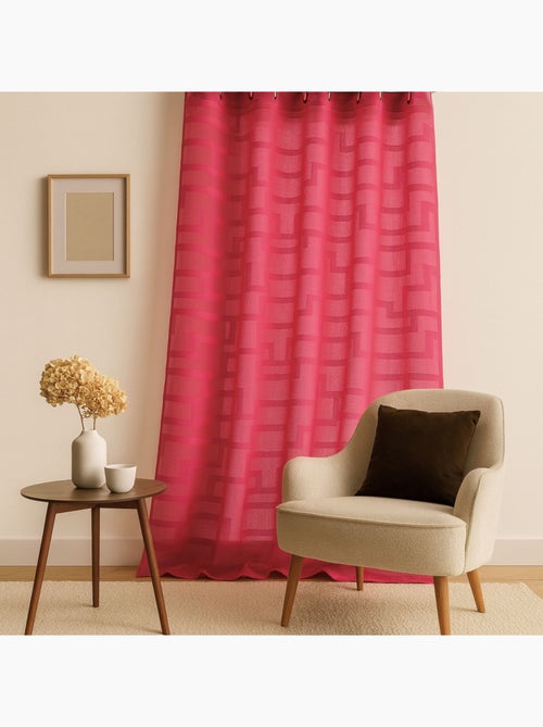 Voilage coloré flash motifs ton sur ton - Kiabi Voilage coloré flash motifs ton sur ton - Kiabi