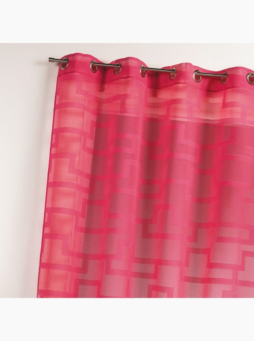 Voilage coloré flash motifs ton sur ton - Kiabi Voilage coloré flash motifs ton sur ton - Kiabi